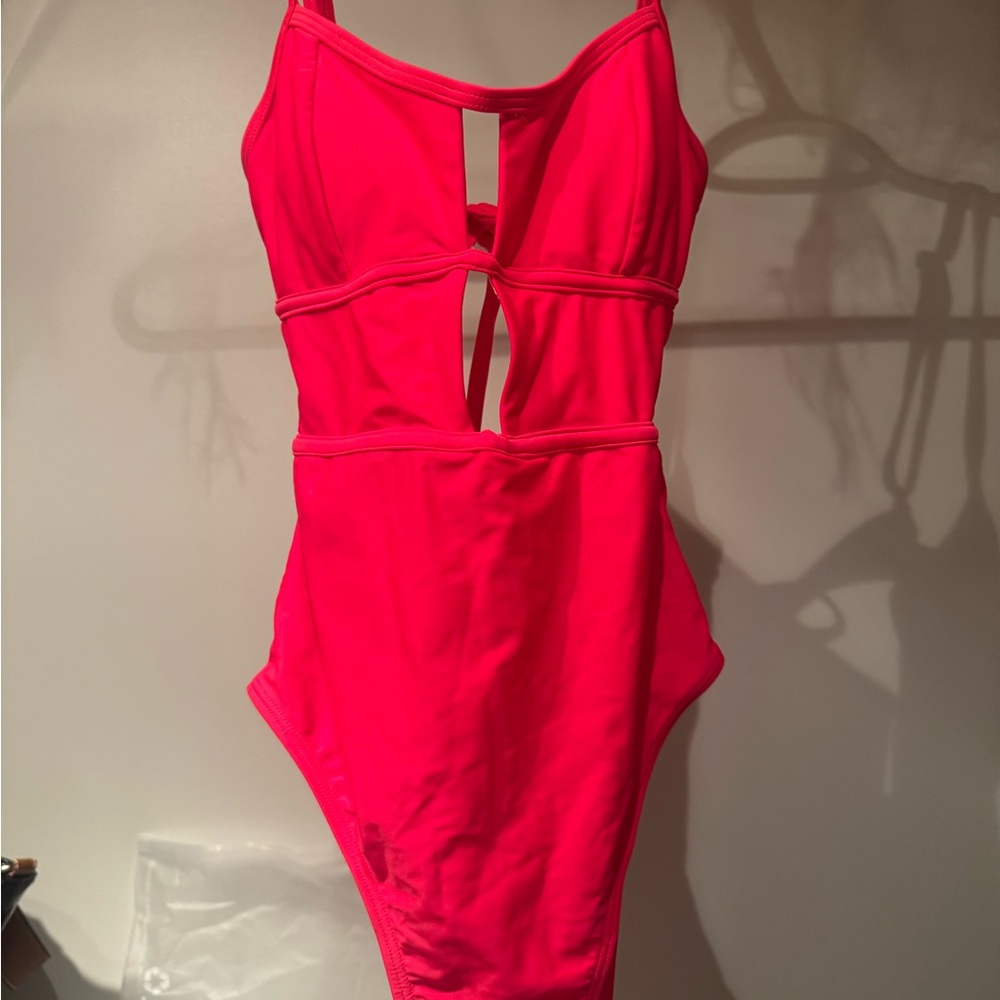 Cupshe Vibrant Pink Kids One Piece Swimsuit